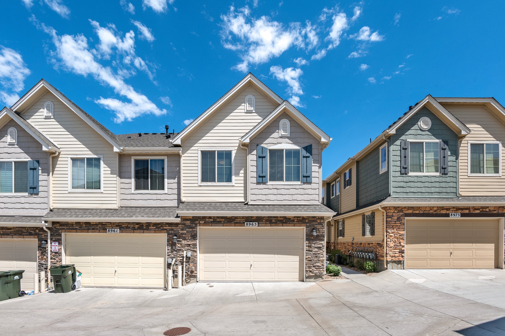 Exterior of 8965 E Phillips Dr townhome in Centennial Colorado